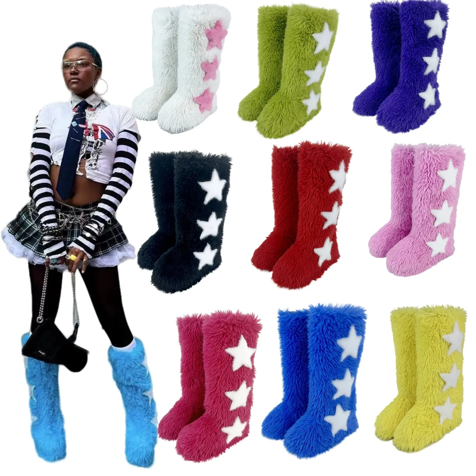 Knee-High Platform Boots