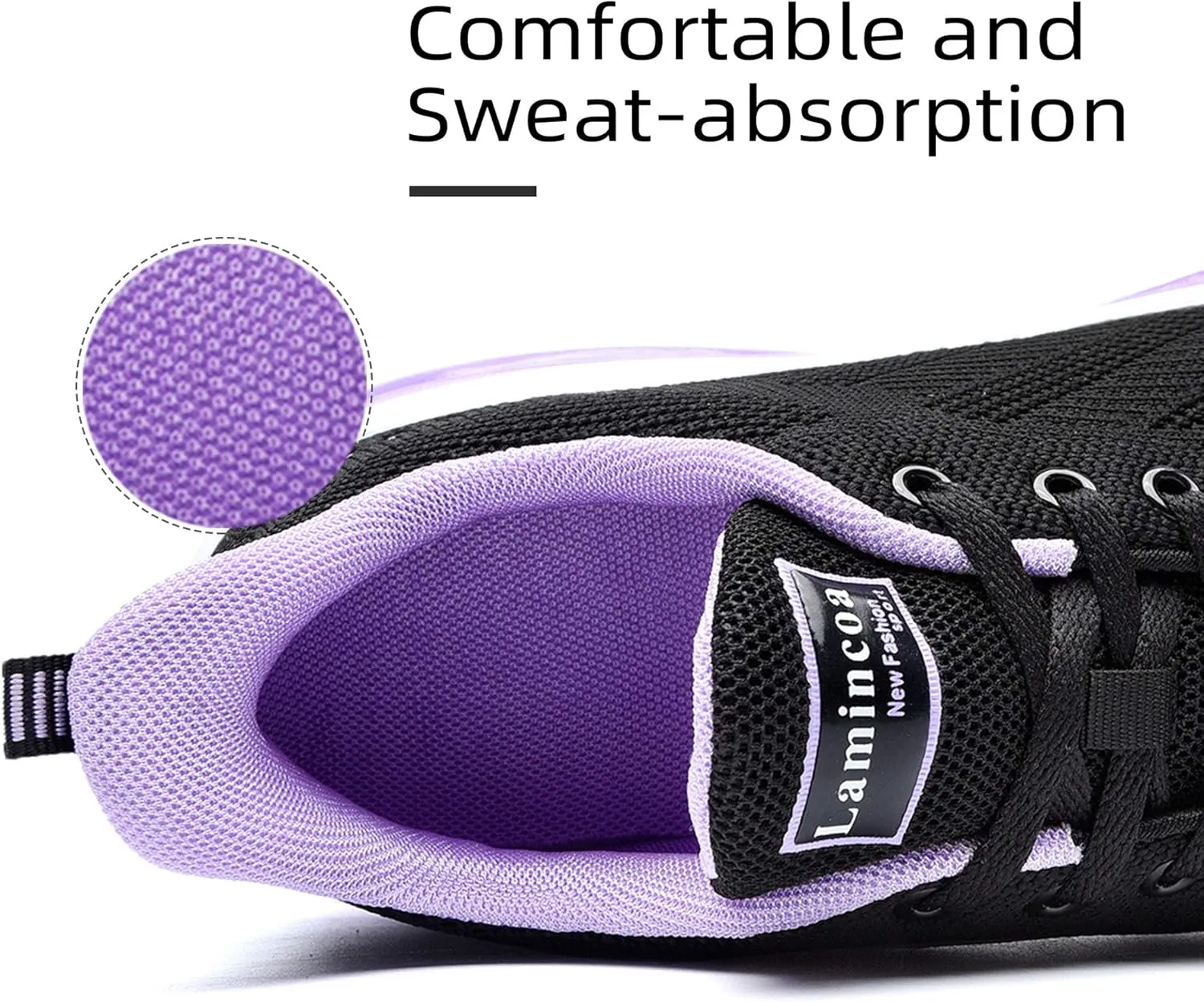 Lamincoa Womens Walking Shoes Lightweight Running Shoes Womens Tennis Shoes Non Slip Air Shoes Breathable Mesh Air Cushion Sneakers for Gym Workout Sports