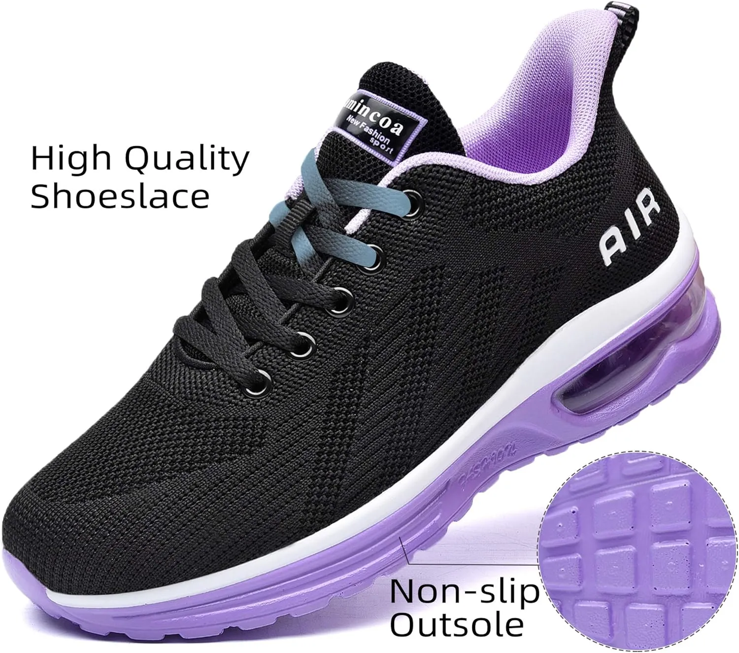 Lamincoa Womens Walking Shoes Lightweight Running Shoes Womens Tennis Shoes Non Slip Air Shoes Breathable Mesh Air Cushion Sneakers for Gym Workout Sports