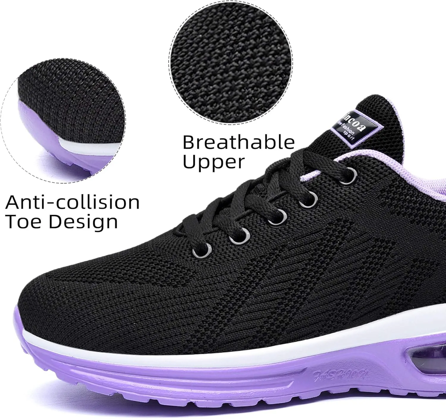Lamincoa Womens Walking Shoes Lightweight Running Shoes Womens Tennis Shoes Non Slip Air Shoes Breathable Mesh Air Cushion Sneakers for Gym Workout Sports