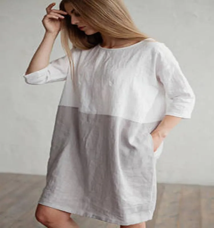 Lana - Chic Two-Tone Dress