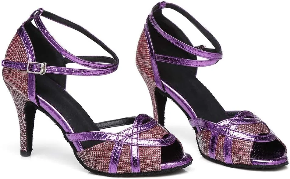 Latin Dance Shoes Ballroom Dance Shoes Women Professional Salsa Practice Performance Dancing Shoes