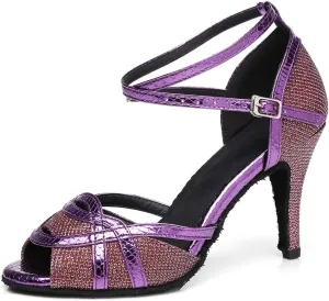 Latin Dance Shoes Ballroom Dance Shoes Women Professional Salsa Practice Performance Dancing Shoes