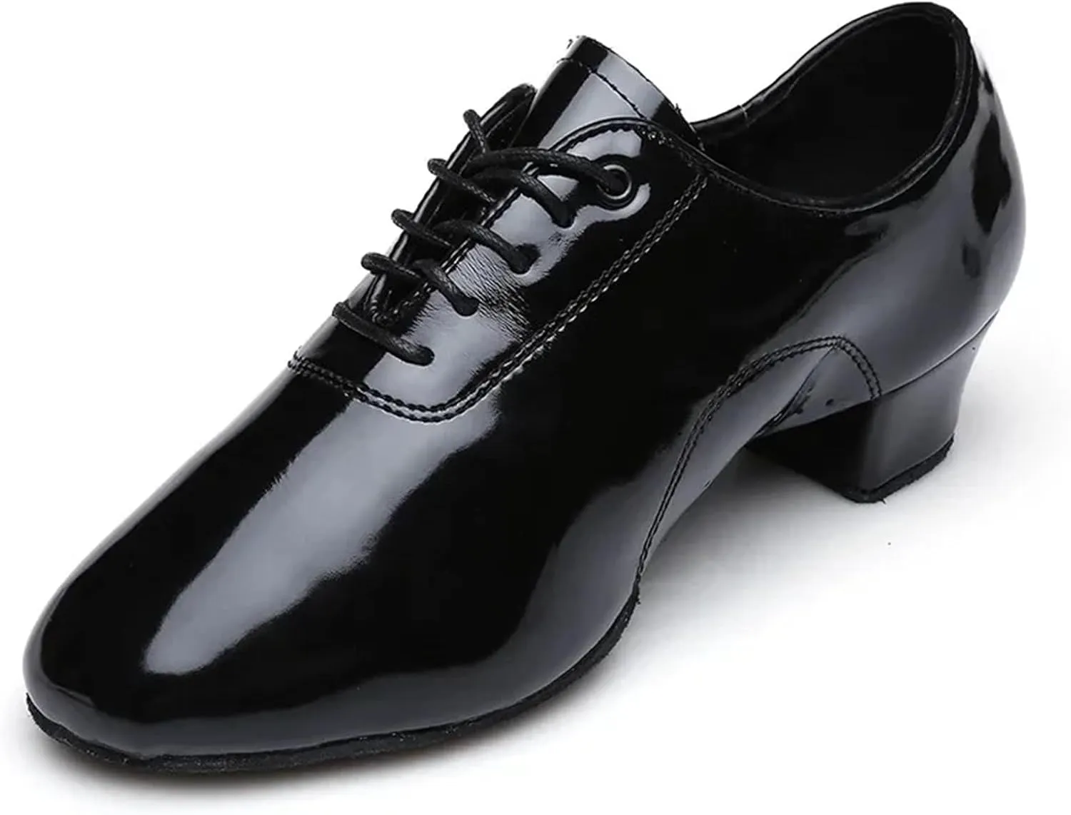 Latin Dance Shoes Man Men's Soft Leather Ballroom Dance Shoes Children's Latin Dance Shoes Boys Adult Teacher Shoes Jazz Dance Shoes(3.5cm Black Light,36)