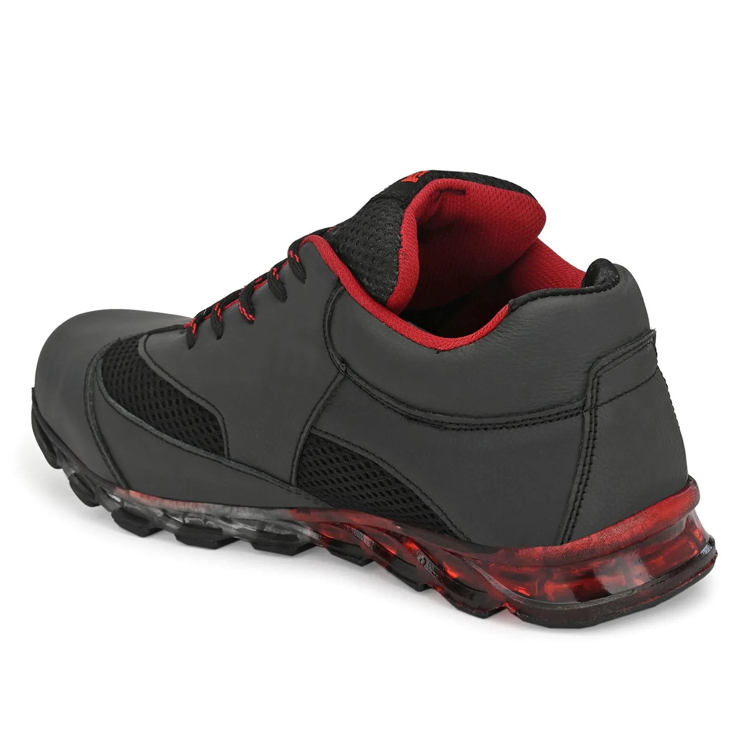 Leader Genuine Leather Light Weight Steel Toe Safety Shoes