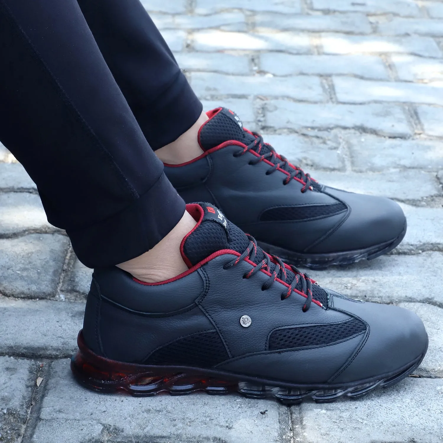 Leader Genuine Leather Light Weight Steel Toe Safety Shoes