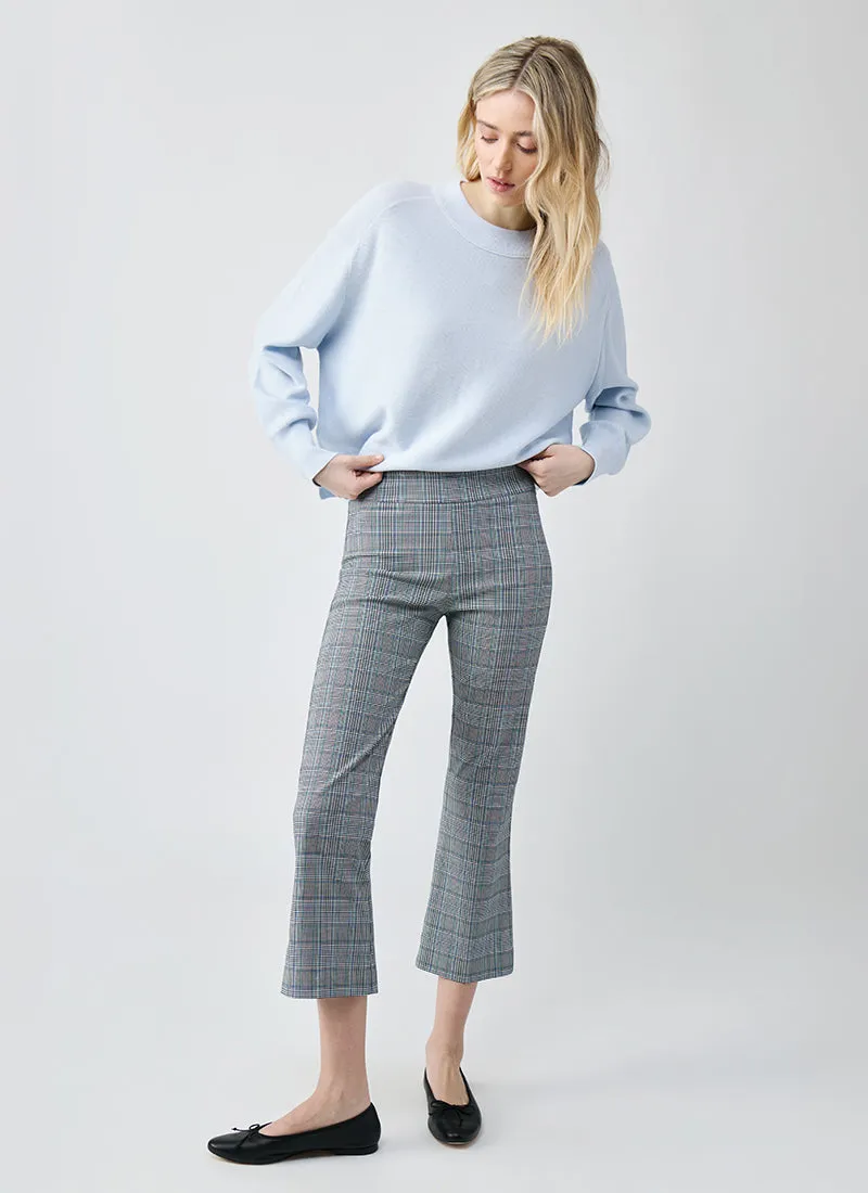 Leo Crop Flare Plaid Pants