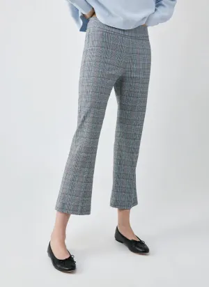Leo Crop Flare Plaid Pants