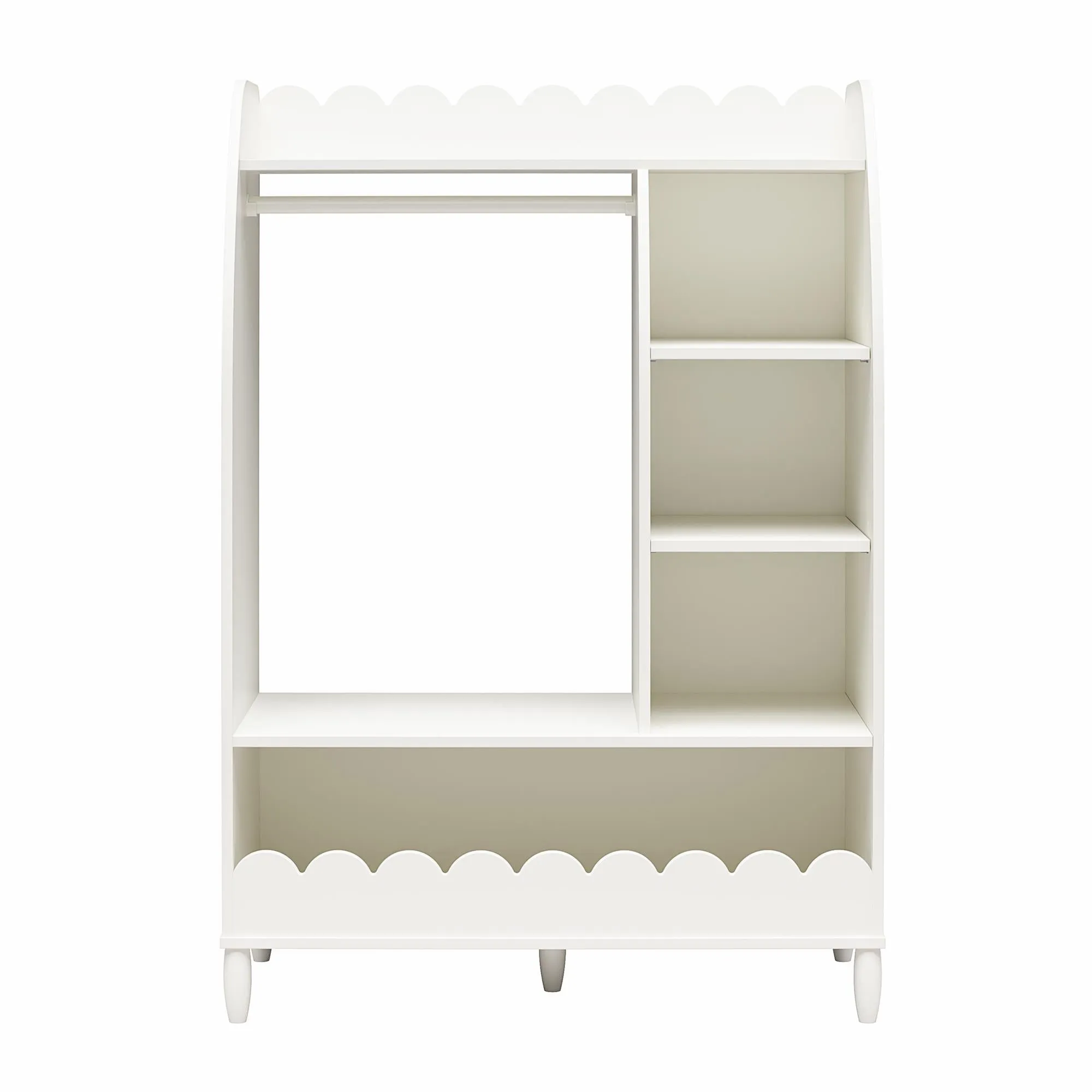 Little Seeds Cloud Kids Dress Up Storage and Clothing Rack with Toy Organizer and Shelves