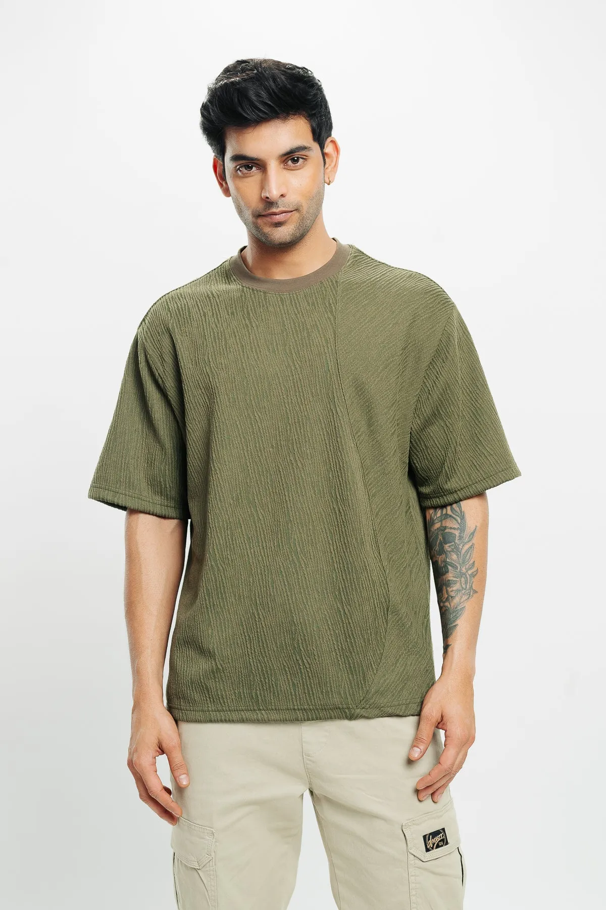 Men's Basic Olive T-Shirt