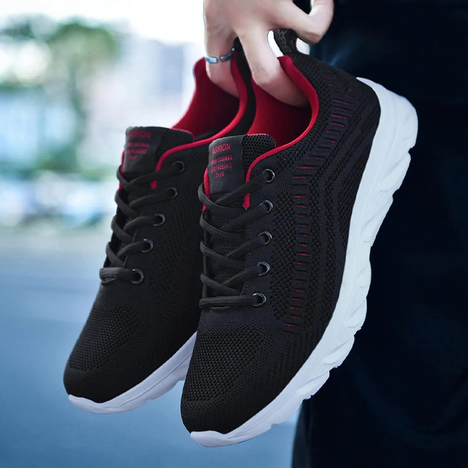 Mens Workout Shoes Running Walking Tennis Shoes for Men Non Slip Light Gym Trainng Shoes Casual Sneaker Comfortable Mesh Athletic Sport Shoes