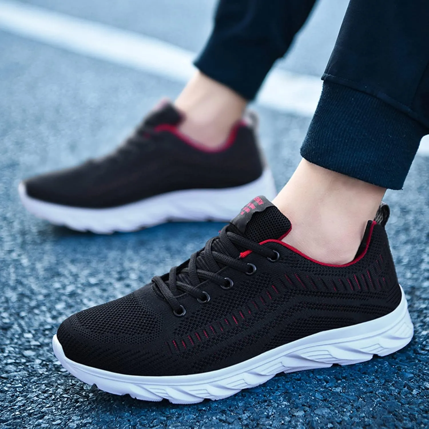 Mens Workout Shoes Running Walking Tennis Shoes for Men Non Slip Light Gym Trainng Shoes Casual Sneaker Comfortable Mesh Athletic Sport Shoes