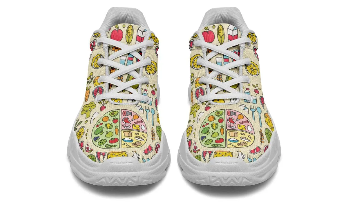 My Plate Nutrition Chunky Sneakers