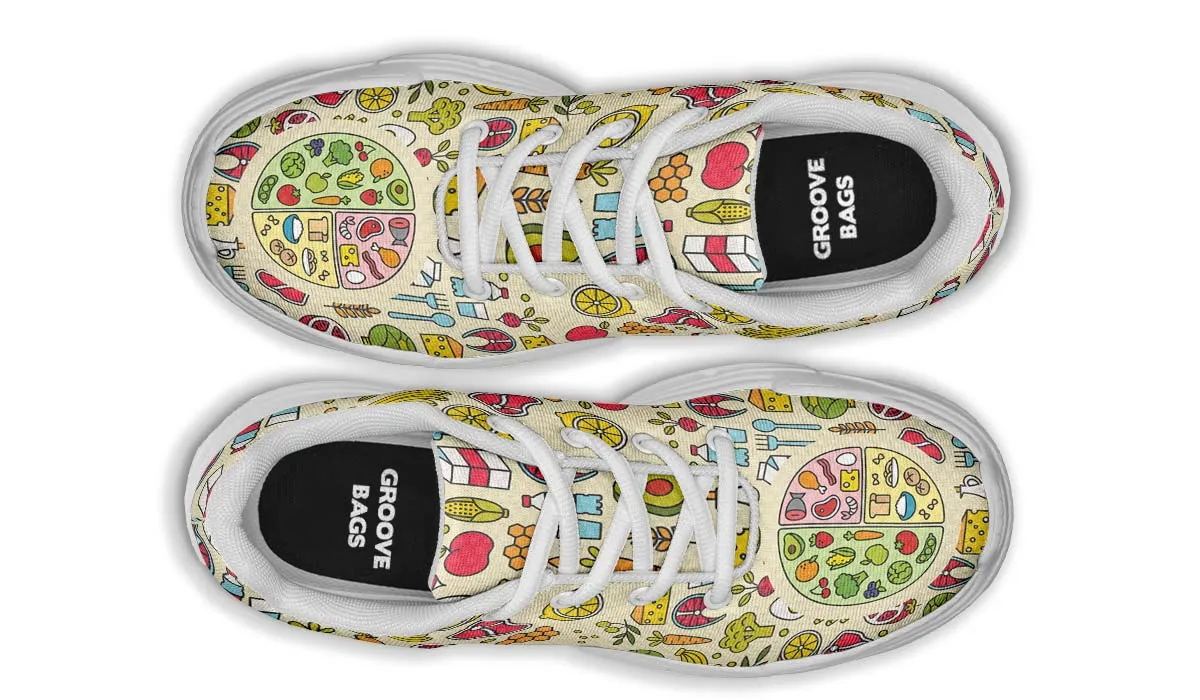 My Plate Nutrition Chunky Sneakers