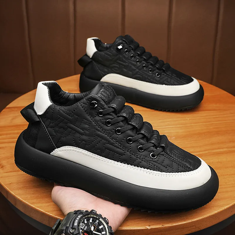 Nanccy Men's casual thick sole heightening shoes autumn casual shoes