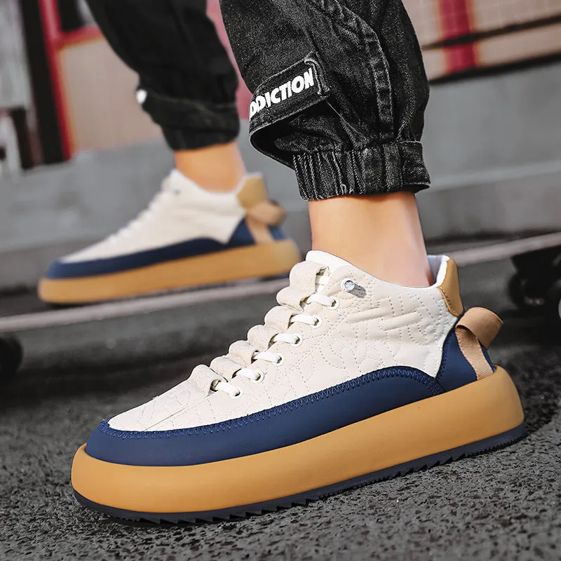 Nanccy Men's casual thick sole heightening shoes autumn casual shoes