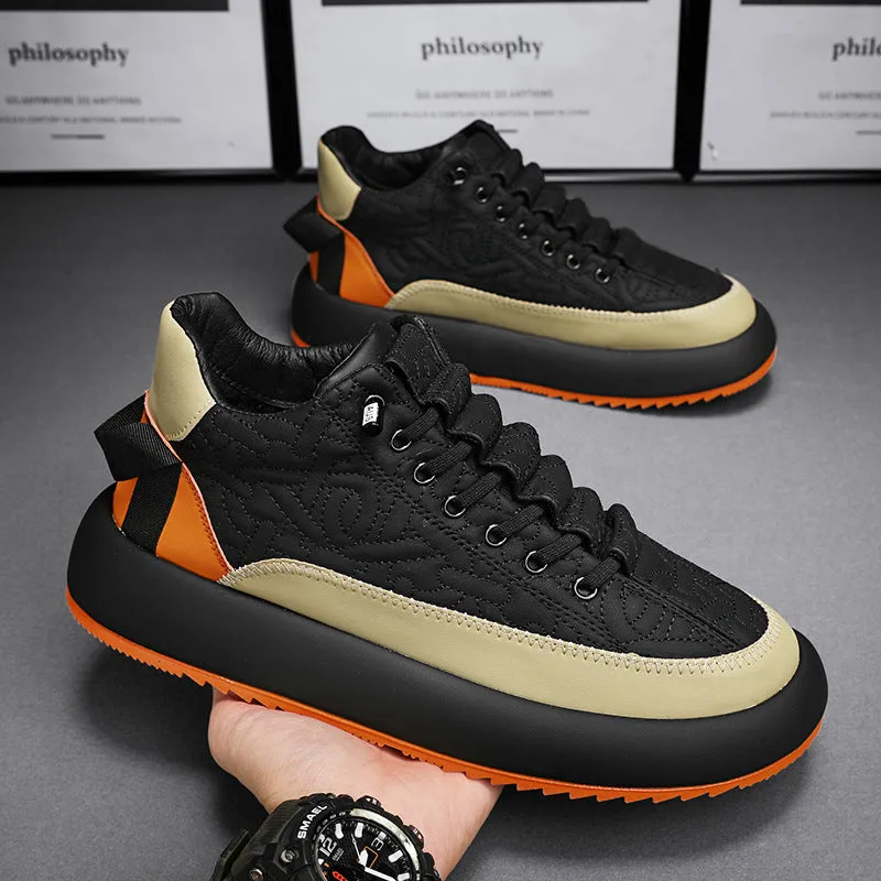 Nanccy Men's casual thick sole heightening shoes autumn casual shoes