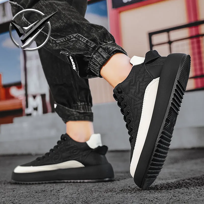 Nanccy Men's casual thick sole heightening shoes autumn casual shoes