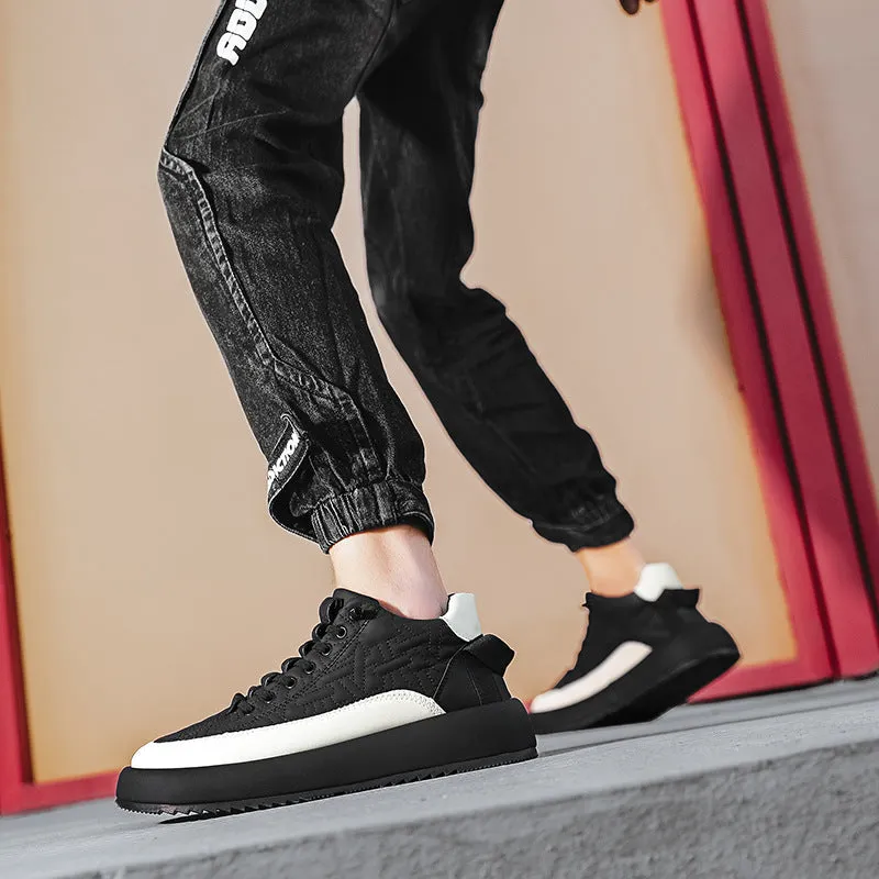 Nanccy Men's casual thick sole heightening shoes autumn casual shoes
