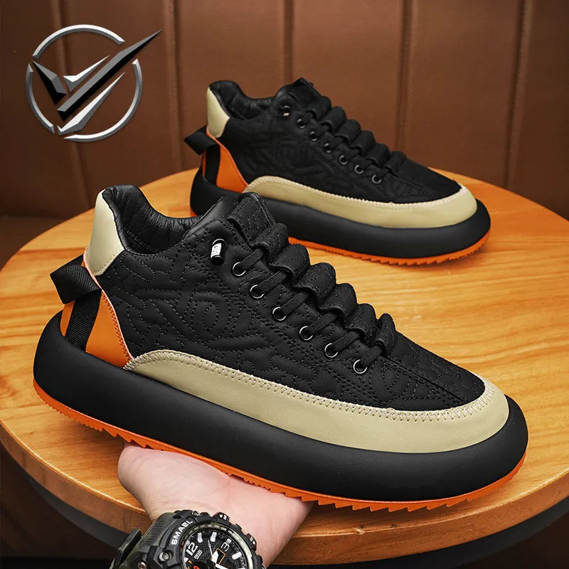 Nanccy Men's casual thick sole heightening shoes autumn casual shoes