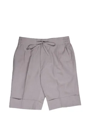 Natural Linen Bermuda Shorts