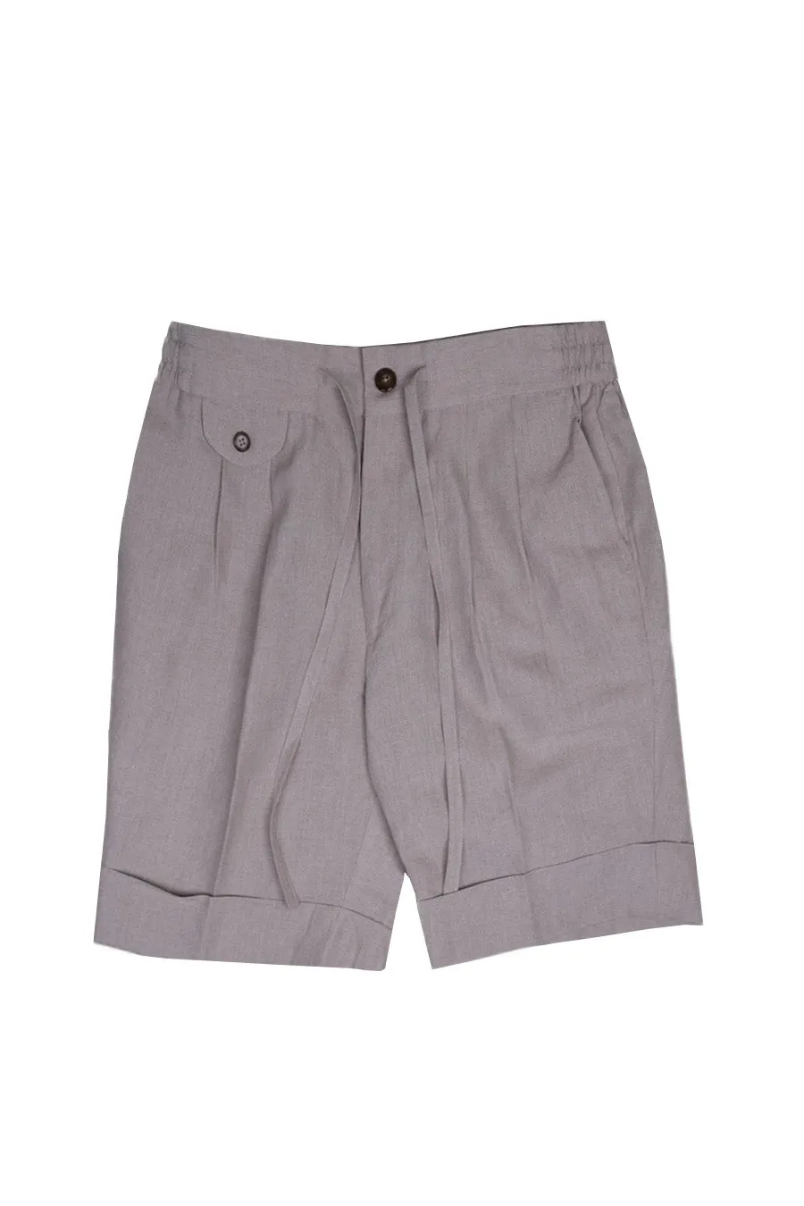 Natural Linen Bermuda Shorts