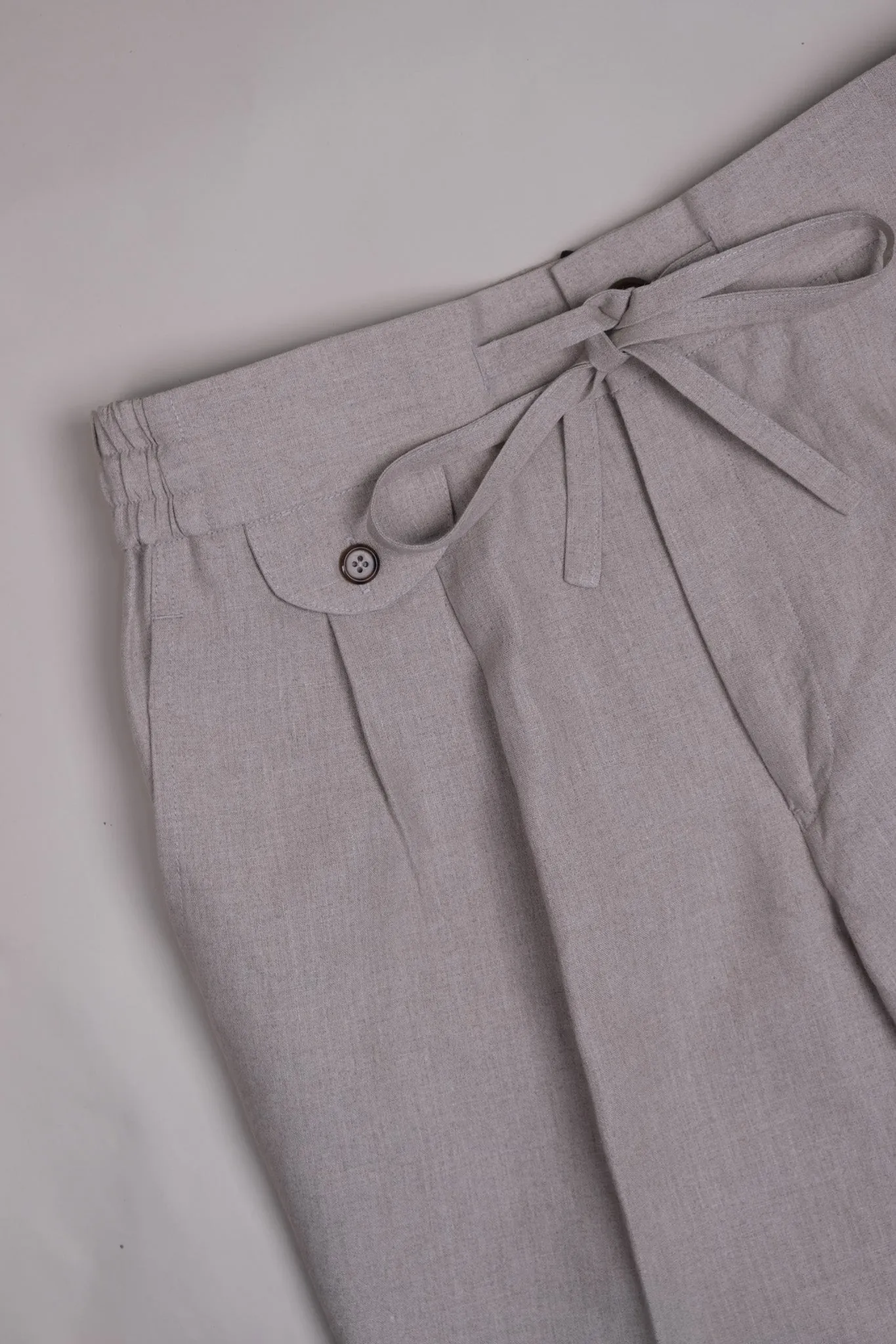 Natural Linen Bermuda Shorts