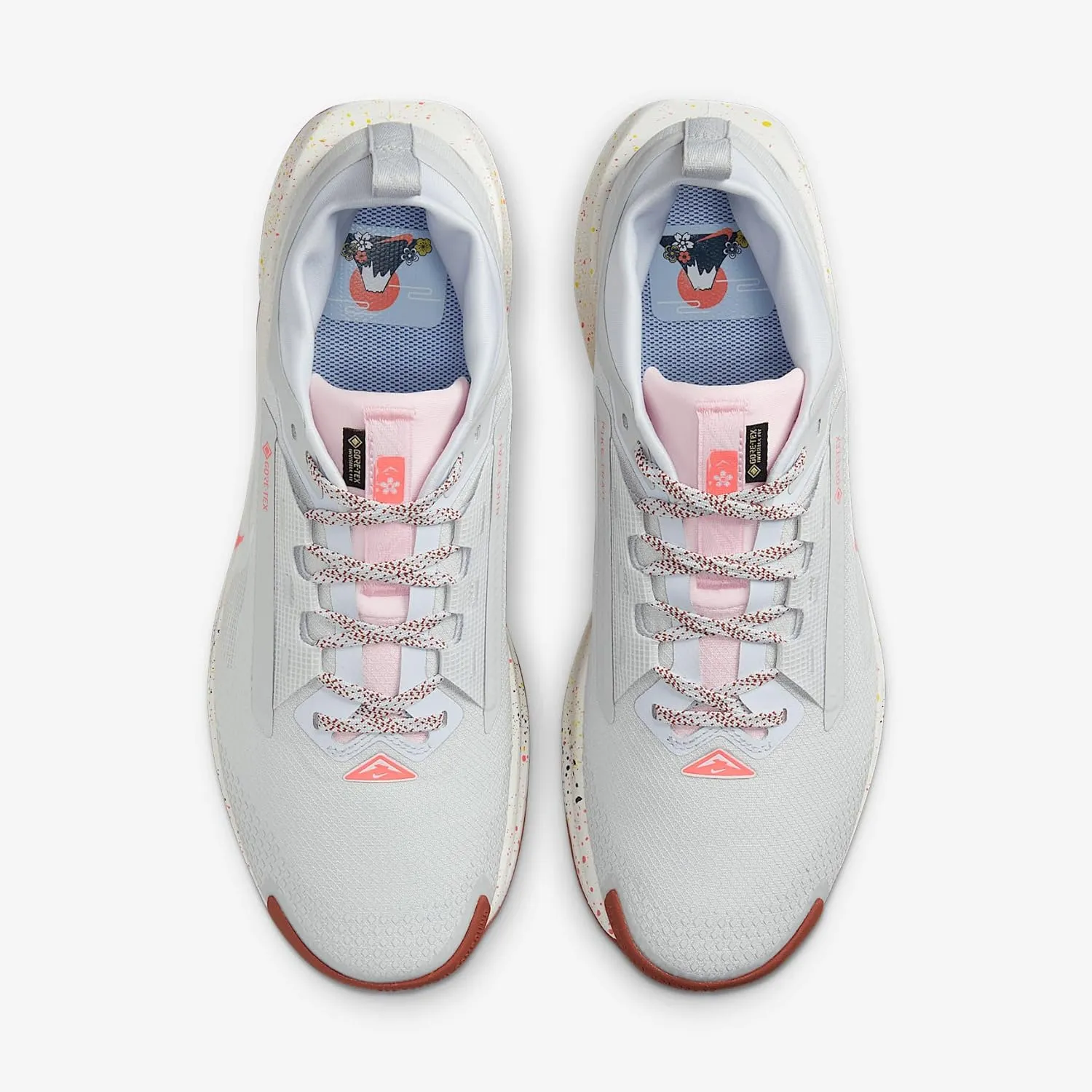 Nike Pegasus Trail 5 Gore-TEX Men's Waterproof Running Shoes (FQ0908-009, Pure Platinum/Football Grey/Pink Foam/White)