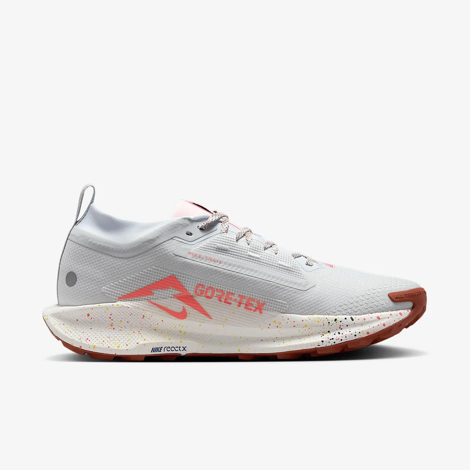 Nike Pegasus Trail 5 Gore-TEX Men's Waterproof Running Shoes (FQ0908-009, Pure Platinum/Football Grey/Pink Foam/White)