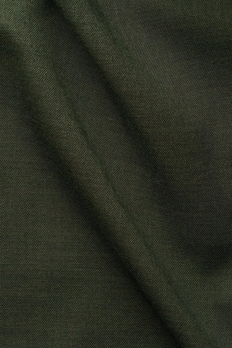 Olive Green Sharkskin 2 Button Suit