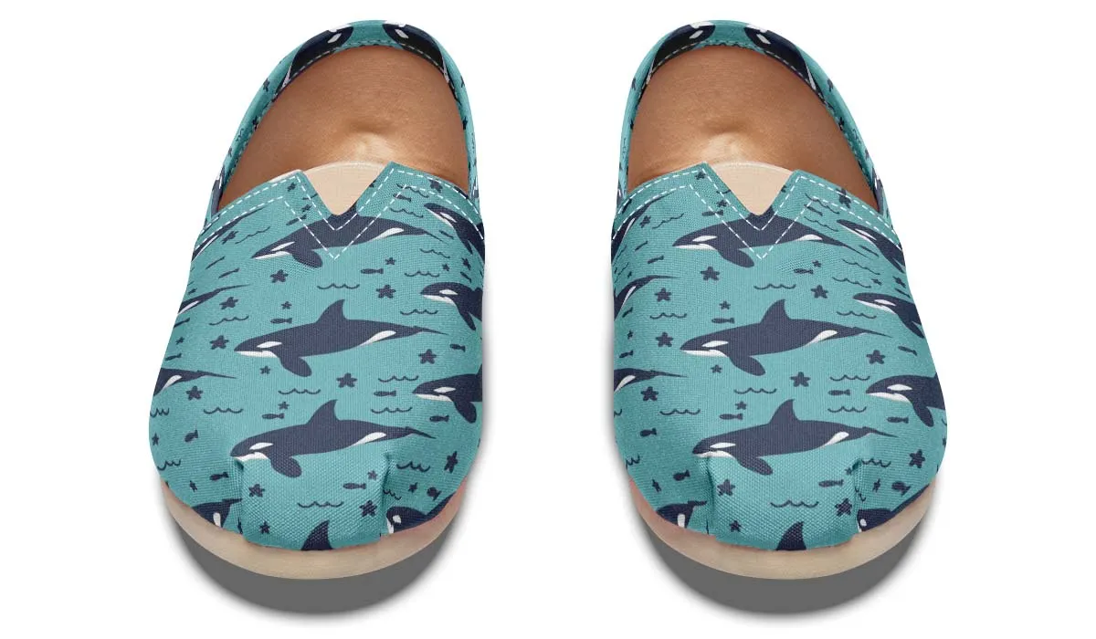 Orca Pattern Casual Shoes