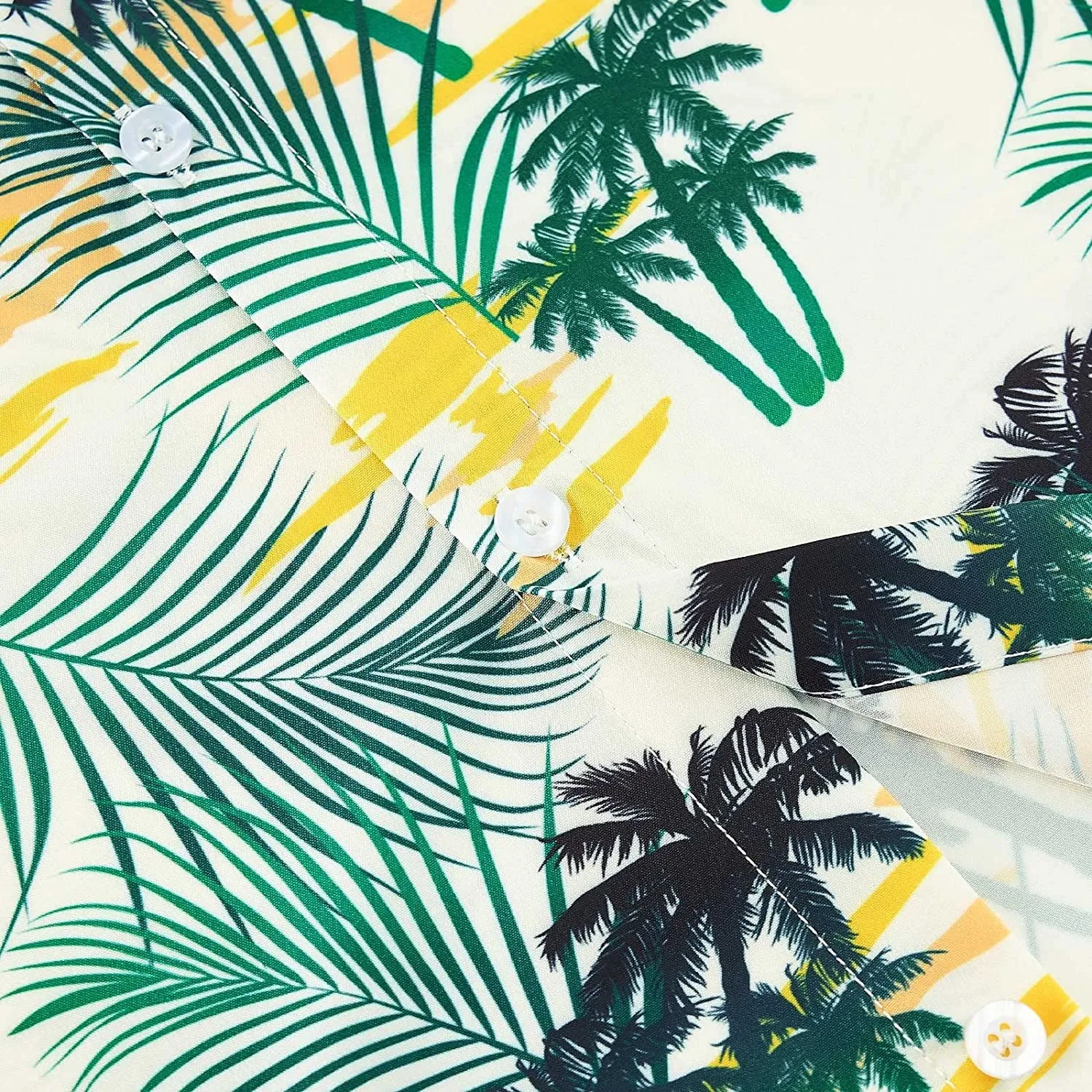 Palm Tree Leaf Novelty Hawaiian Shirt