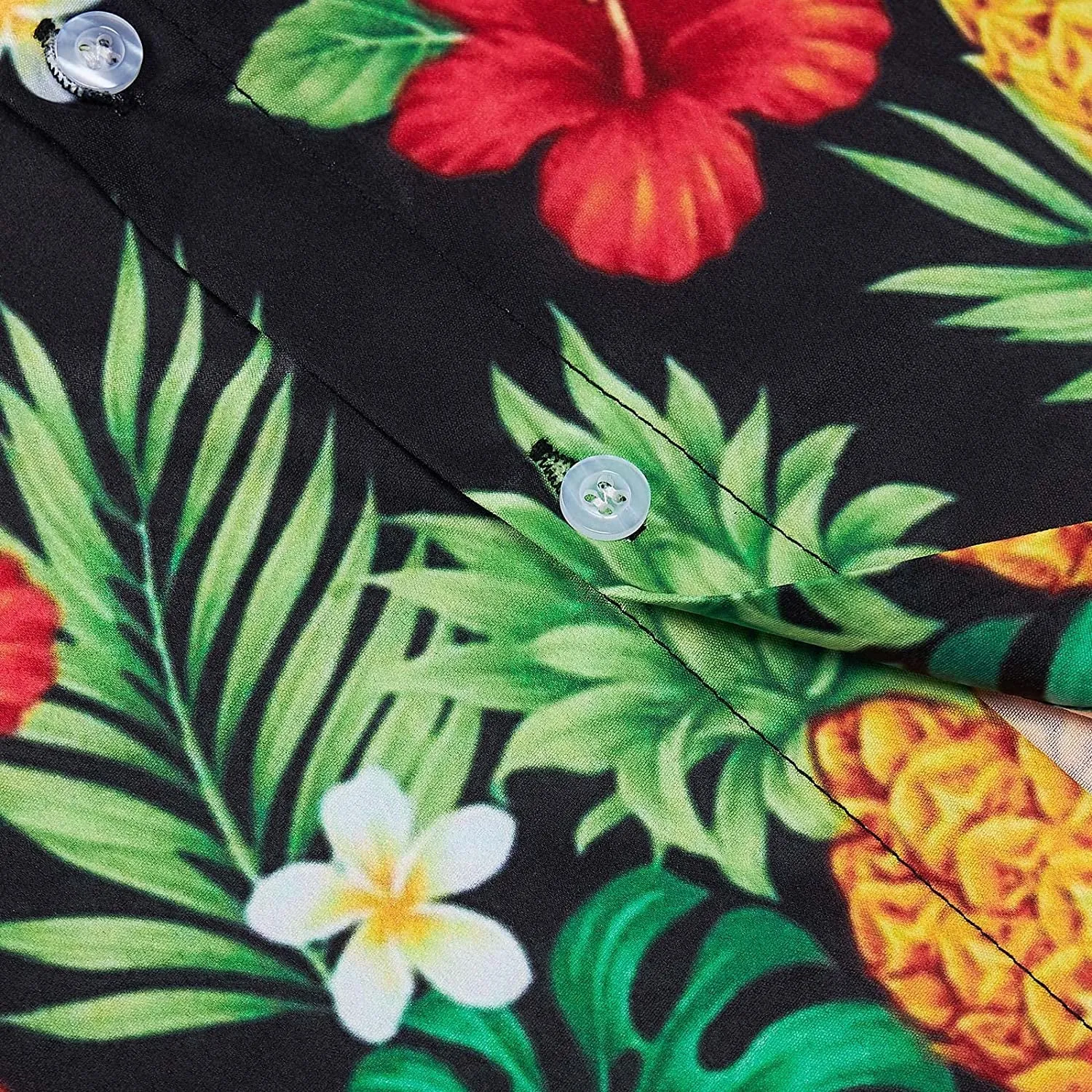 Pineapple Floral Funny Hawaiian Shirt