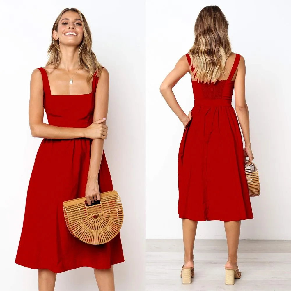Ravelle - Timeless Square-Neck Dress