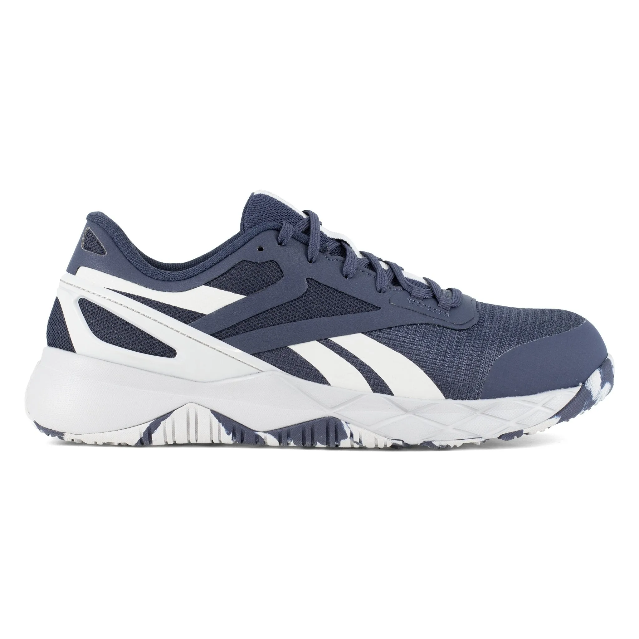 Reebok Men's Navy and Light Grey Nanoflex TR Lace Up Work Shoe