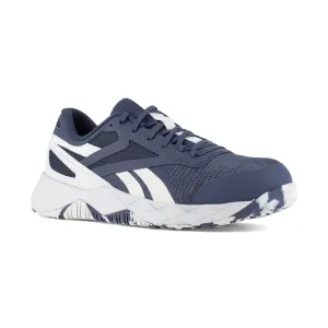 Reebok Men's Navy and Light Grey Nanoflex TR Lace Up Work Shoe