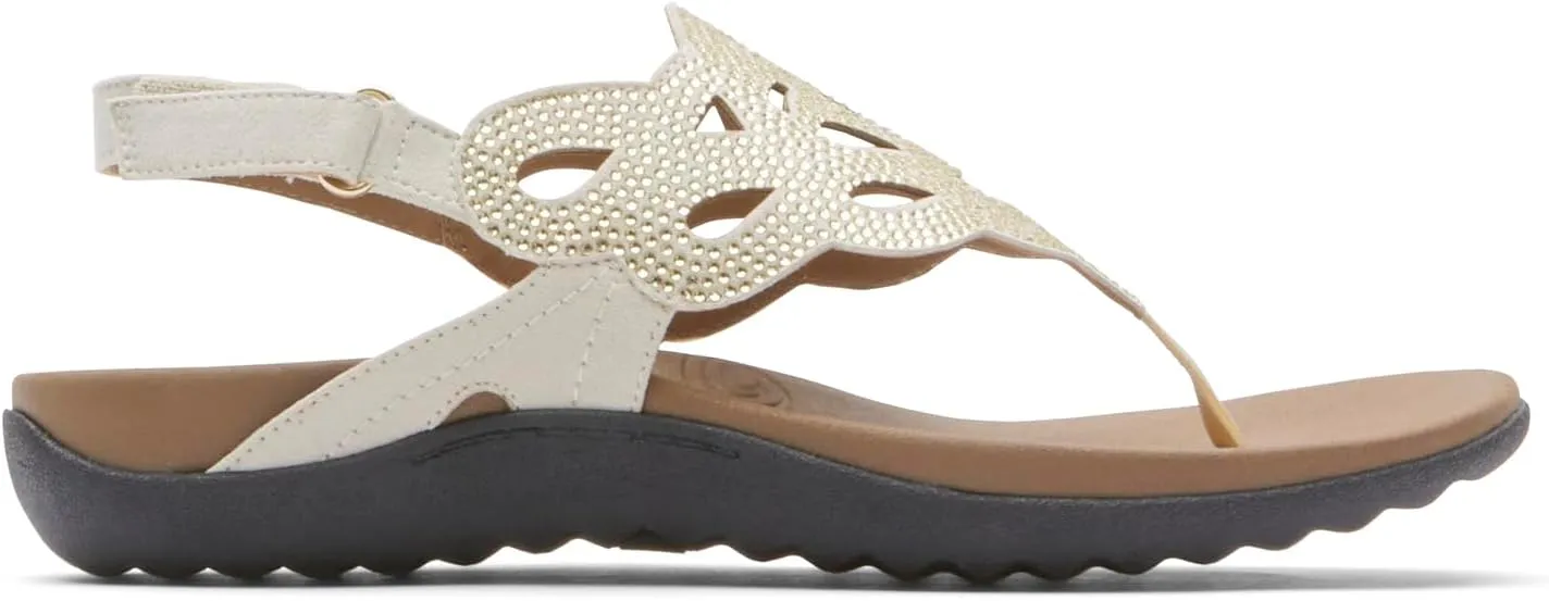 Rockport Women's Ridge Slingback Sandals  Color Gold Bling Size 10M