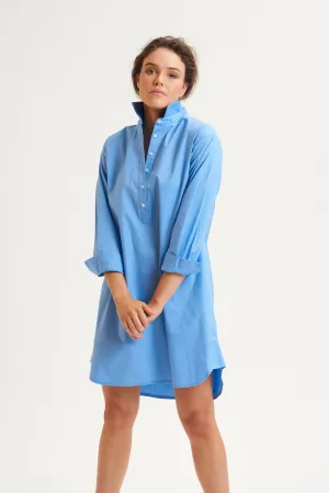 Shirty Popover Shirtdress - Bankers Blue