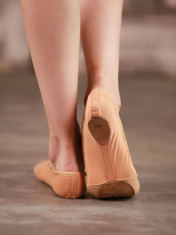 Soft Sole Dance Shoes Lace-Free Ballet Practice Shoes Two Sole Shoes