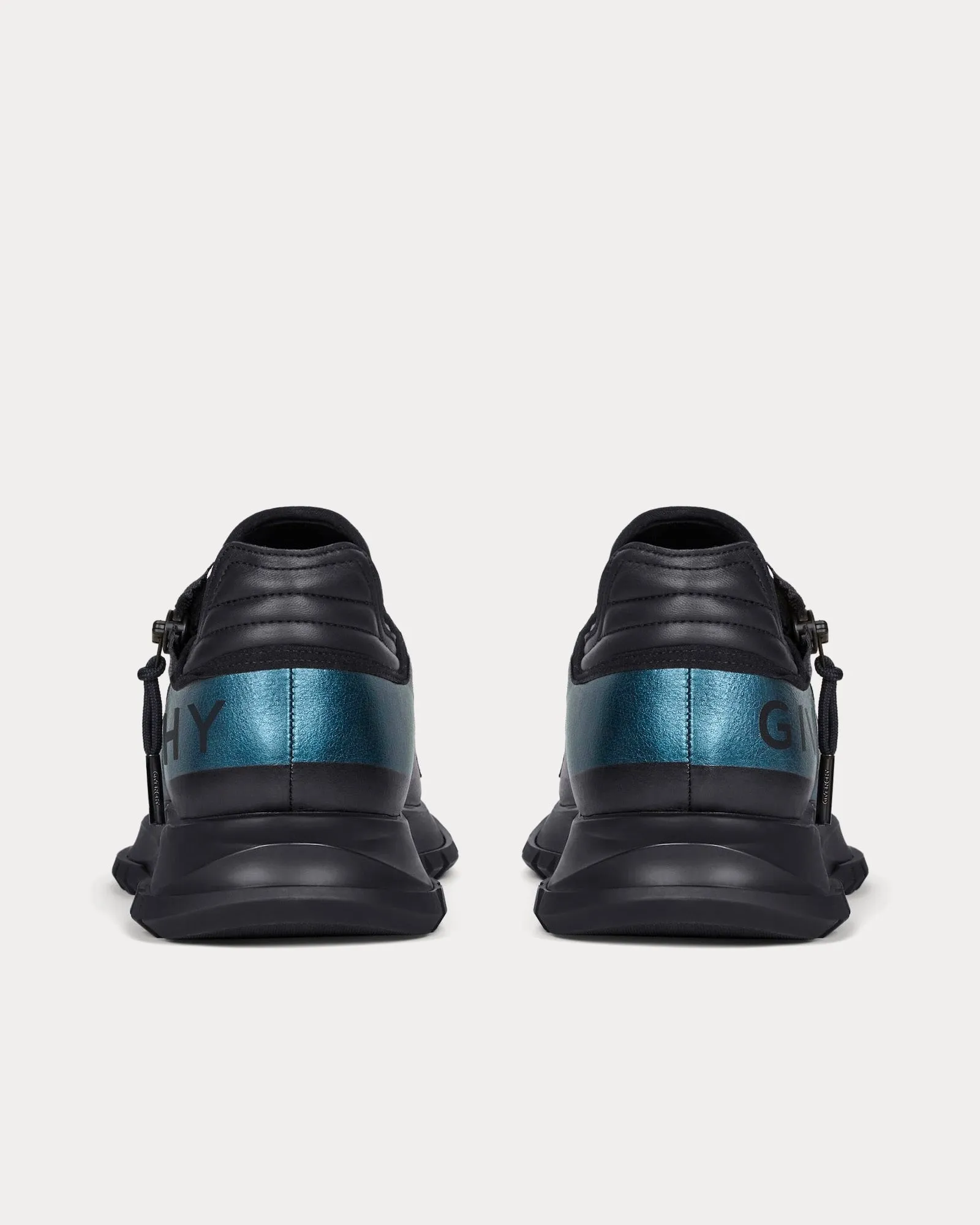 Spectre Runner Laminated Leather with Zip Blue / Silvery Low Top Sneakers
