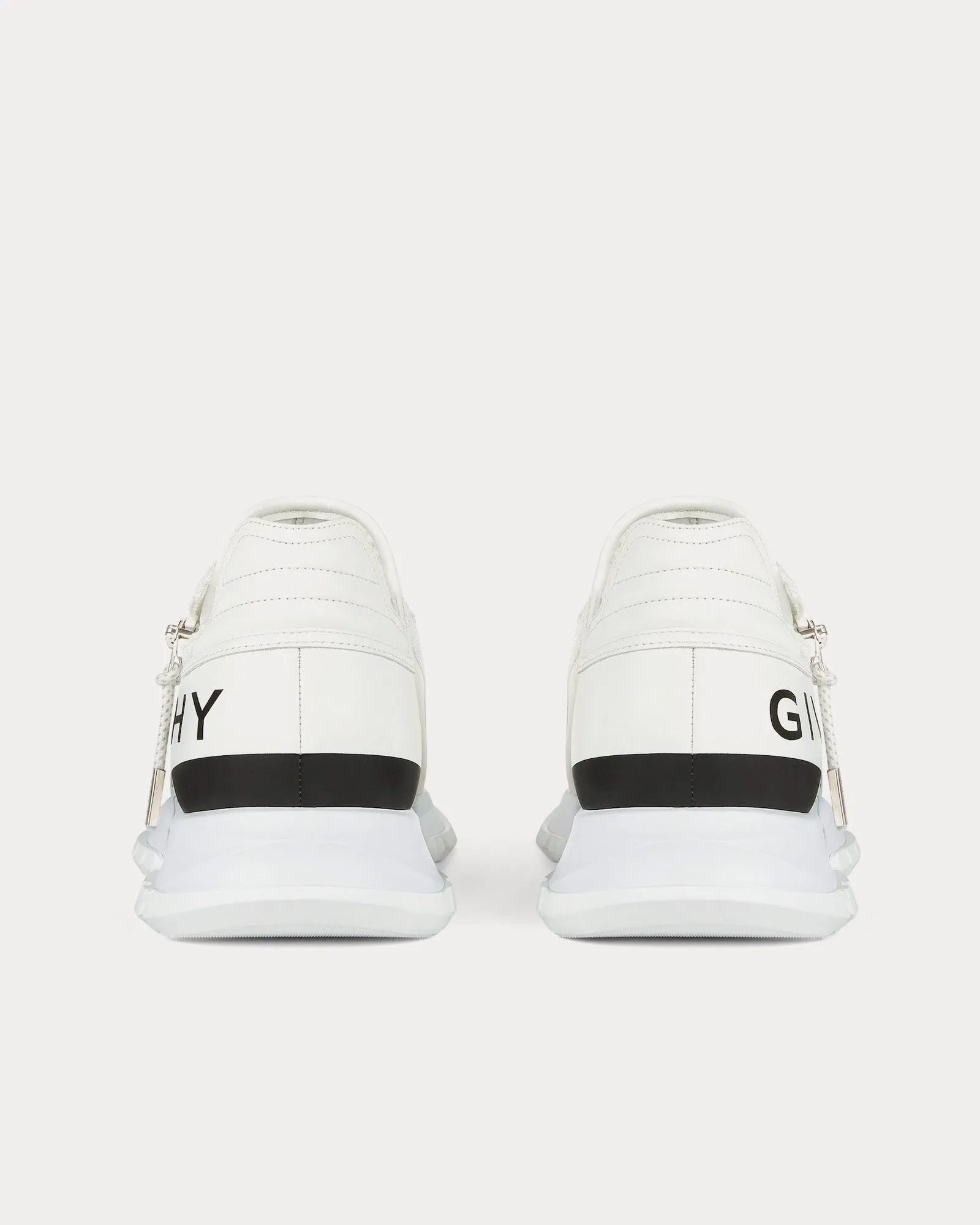 Spectre Runner Leather With Zip White / Black Low Top Sneakers