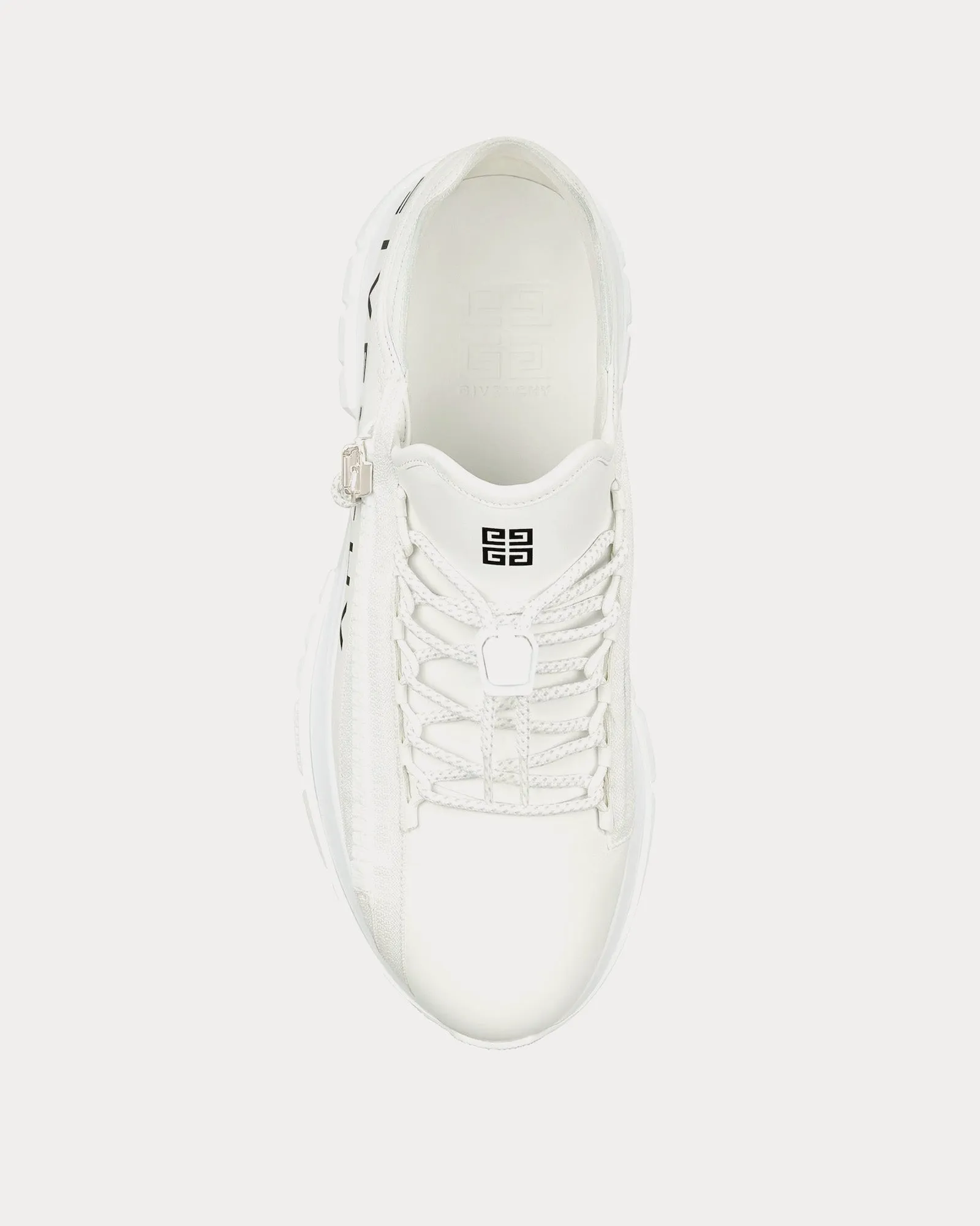 Spectre Runner Leather With Zip White / Black Low Top Sneakers