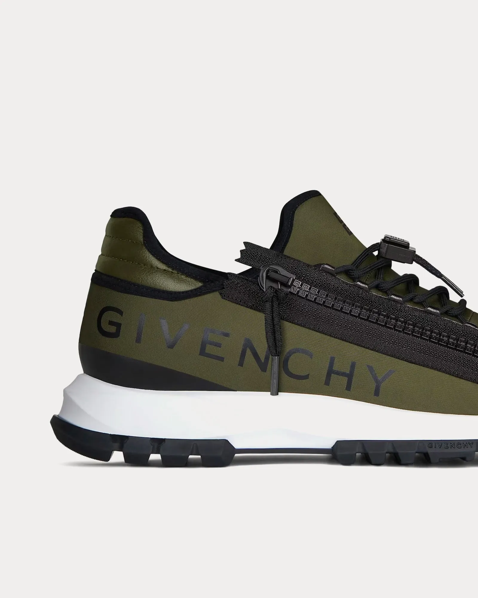 Spectre Runner Synthetic Fiber  With Zip Khaki / Black Low Top Sneakers