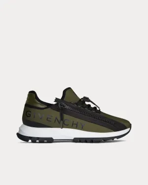 Spectre Runner Synthetic Fiber  With Zip Khaki / Black Low Top Sneakers