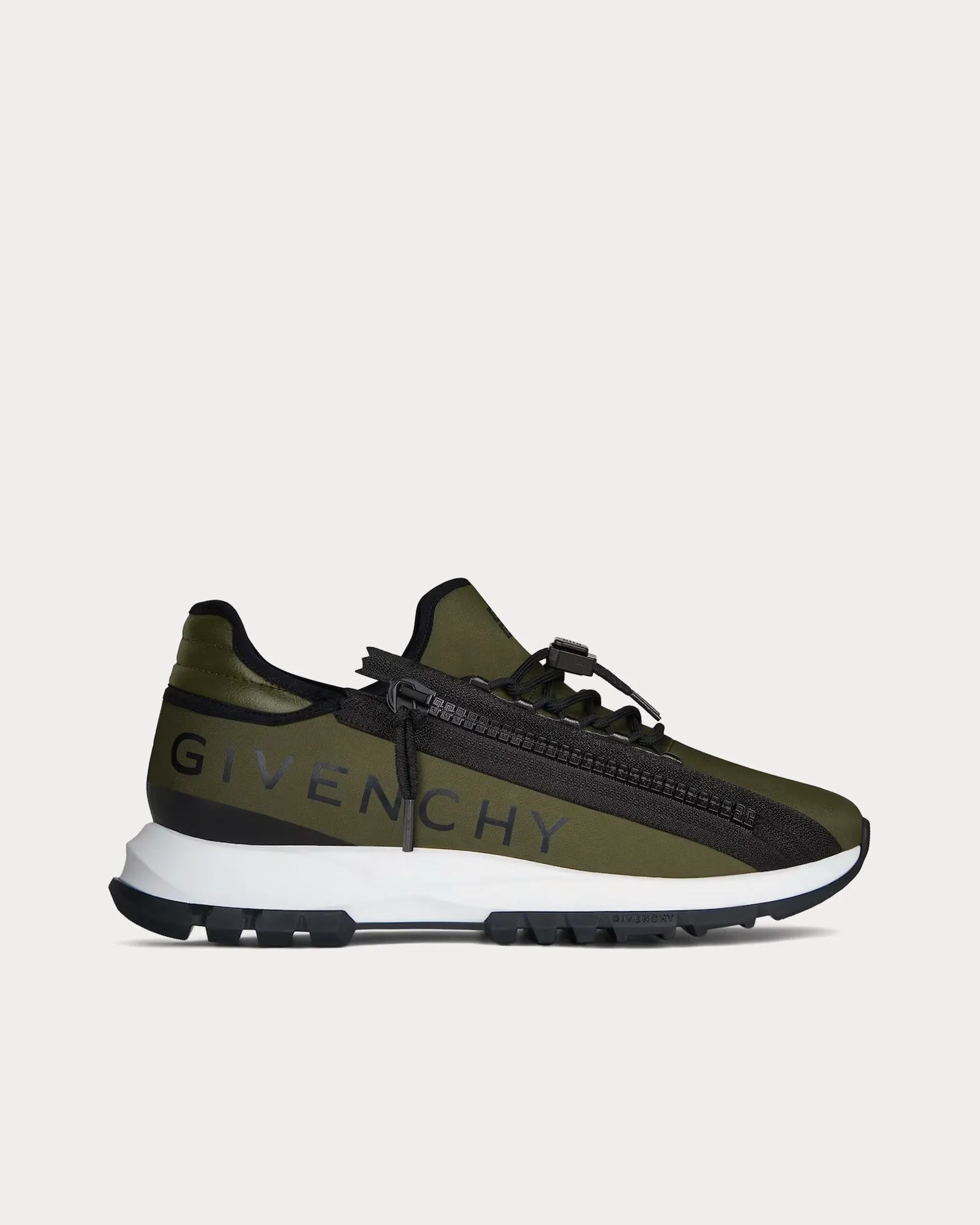 Spectre Runner Synthetic Fiber  With Zip Khaki / Black Low Top Sneakers