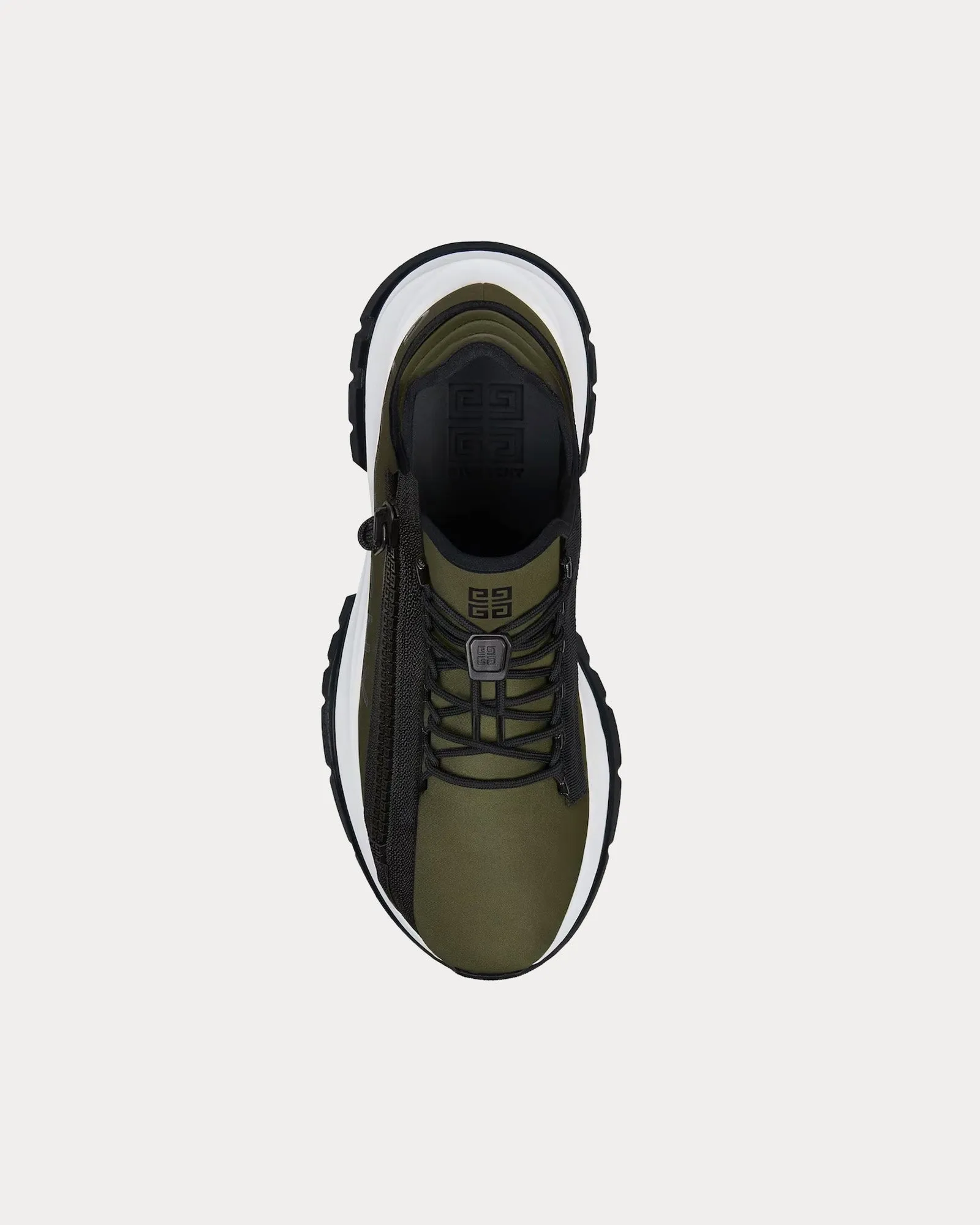Spectre Runner Synthetic Fiber  With Zip Khaki / Black Low Top Sneakers