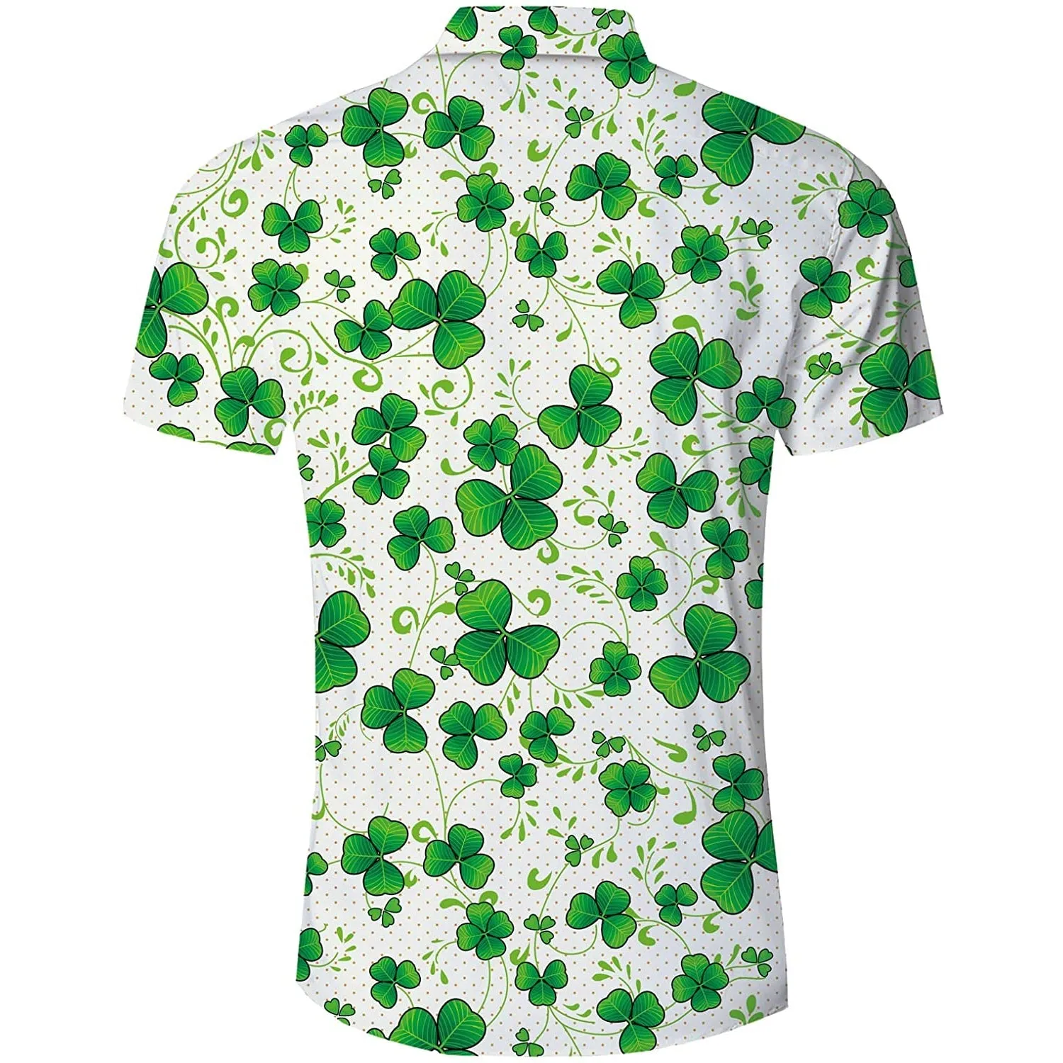 St Patrick's Day Clover Funny Hawaiian Shirt