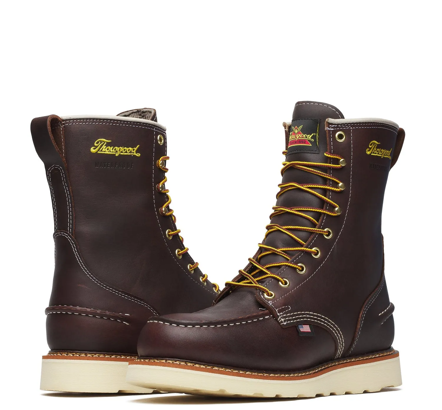 Thorogood Men's 1957 Series MAXWear Wedge Moc-Toe Waterproof 8" Soft Toe Work Boot