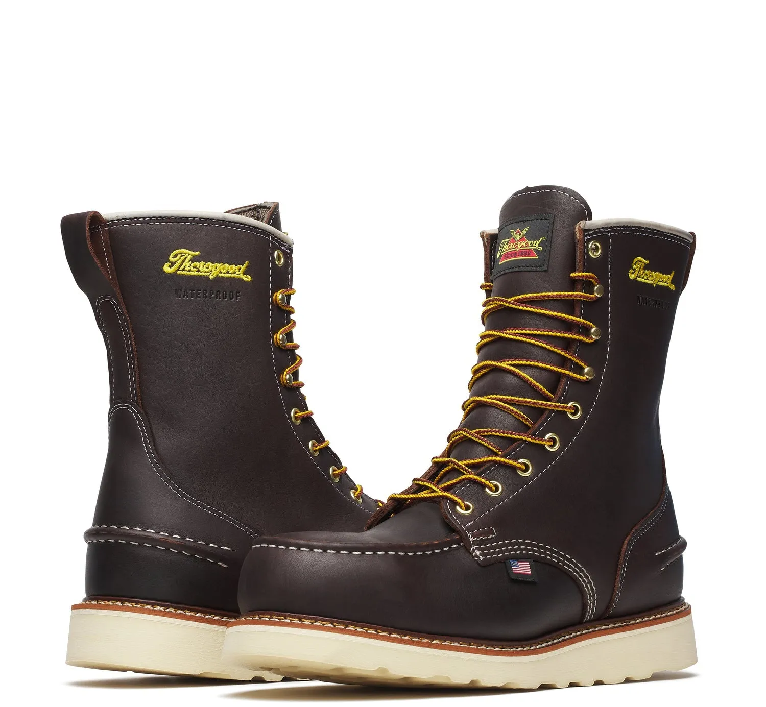 Thorogood Men's 1957 Series MAXWear Wedge Moc-Toe Waterproof 8" Steel Toe Work Boot