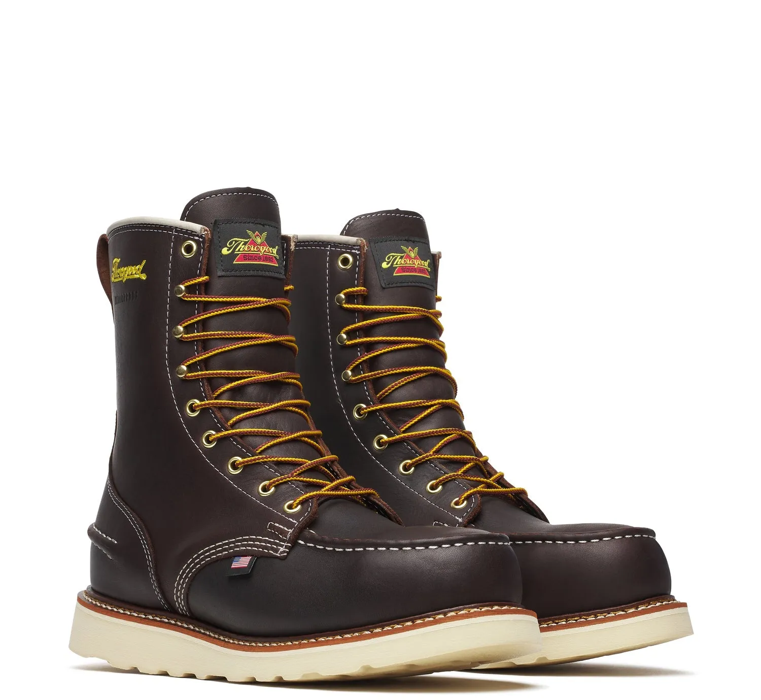 Thorogood Men's 1957 Series MAXWear Wedge Moc-Toe Waterproof 8" Steel Toe Work Boot